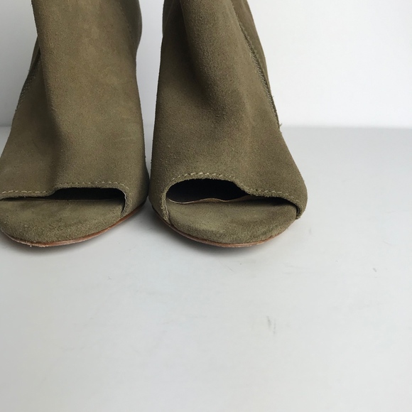 Zadig & Voltaire Peep Toe Suede Ankle Boots Sz 7 - Picture 6 of 7
